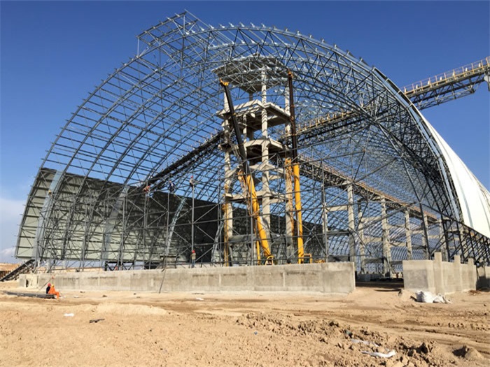 老河口煤机油桶翘工程网架